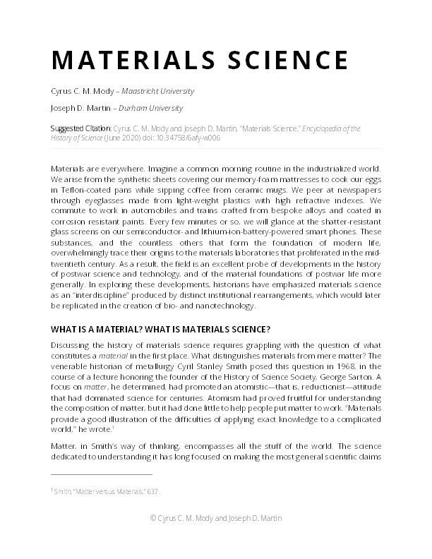 Materials Science Thumbnail