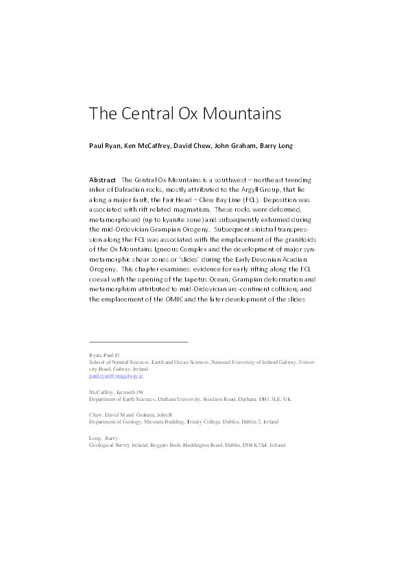 The Central Ox Mountains Thumbnail