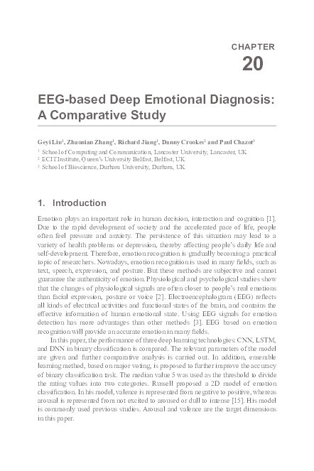 EEG-based Deep Emotional Diagnosis: A Comparative Study Thumbnail