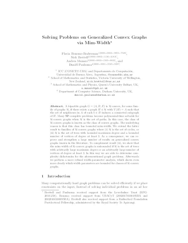 Solving problems on generalized convex graphs via mim-width Thumbnail