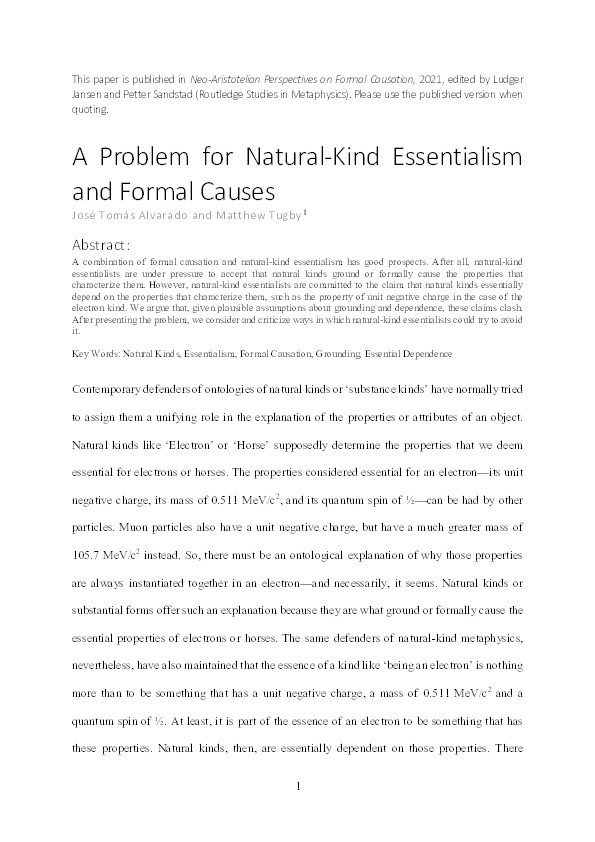 A Problem for Natural-Kind Essentialism and Formal Causes Thumbnail