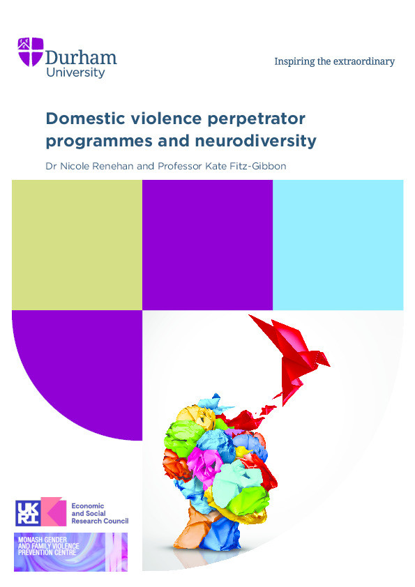 Domestic Violence Perpetrator Programmes and Neurodiversity Thumbnail