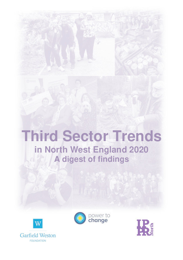 Third Sector Trends in North West England 2020: a digest of findings Thumbnail