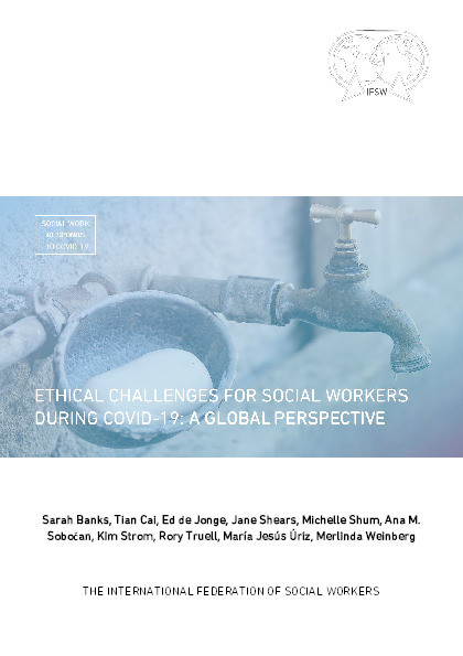 Ethical Challenges for Social Workers during Covid-19: A Global Perspective Thumbnail