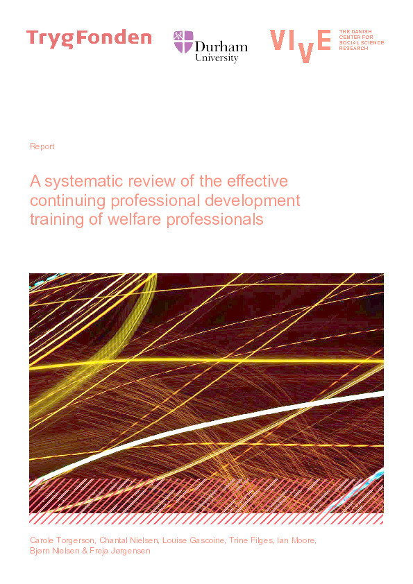 A systematic review of the effective continuing professional development training of welfare professionals Thumbnail