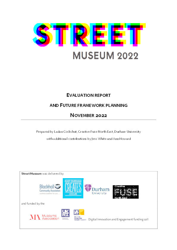 Street Museum 2022: Evaluation Report and Future Framework Planning Thumbnail