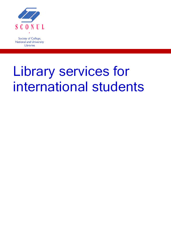 Library services for international students Thumbnail