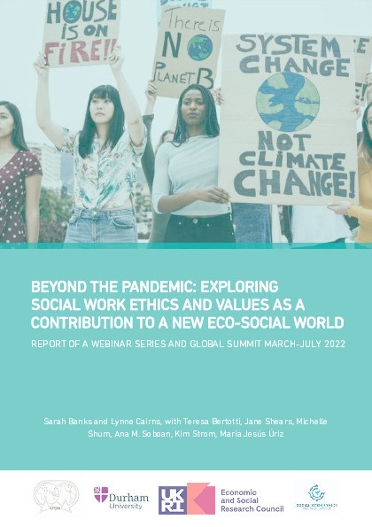 Beyond the Pandemic: Exploring Social Work Ethics and Values as a Contribution to a New Eco-social World Thumbnail