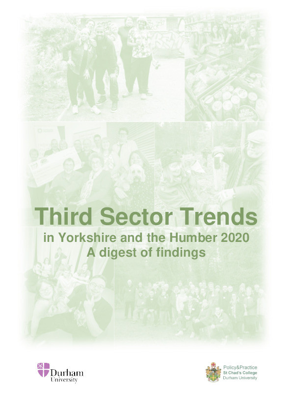 Third Sector Trends in Yorkshire and the Humber 2020: a digest of findings Thumbnail
