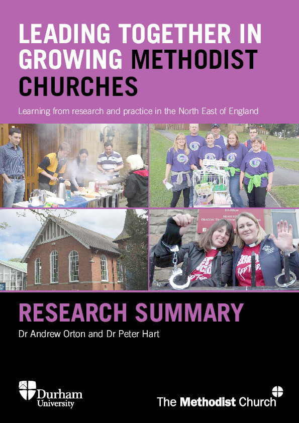 Leading Together in Growing Methodist Churches: Learning from Research and Practice in the North East of England Thumbnail