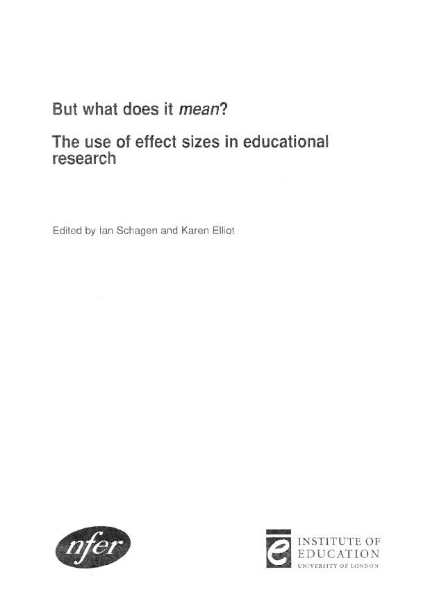 Effect sizes in multilevel models Thumbnail