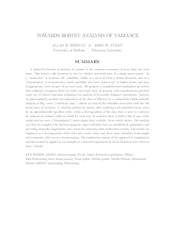 Towards robust analysis of variance Thumbnail