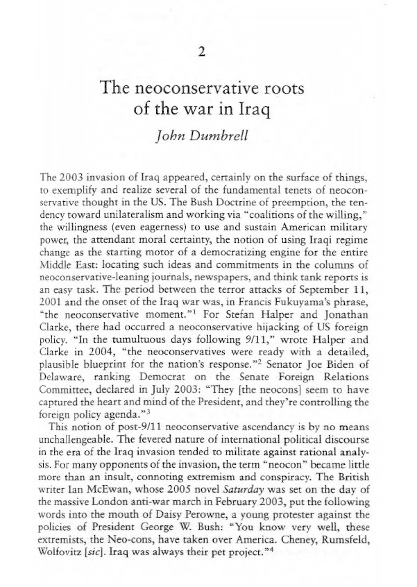 'The Neoconservative Roots of the War in Iraq' Thumbnail