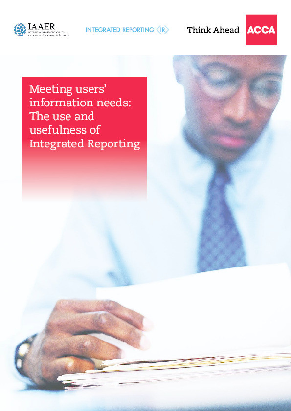 Meeting users’ information needs: The use and usefulness of Integrated Reporting Thumbnail