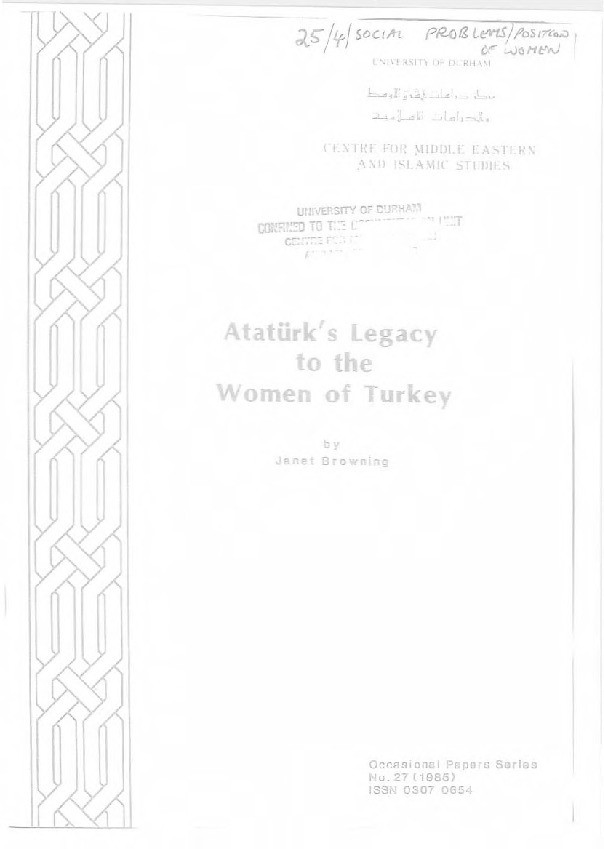 Ataturk's legacy to the women of Turkey Thumbnail