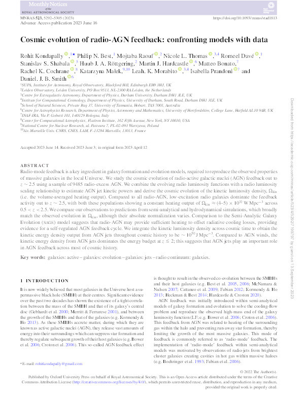 Cosmic evolution of radio-AGN feedback: confronting models with data Thumbnail