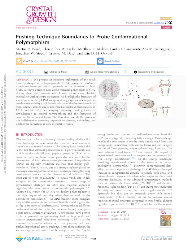 Pushing Technique Boundaries to Probe Conformational Polymorphism. Thumbnail