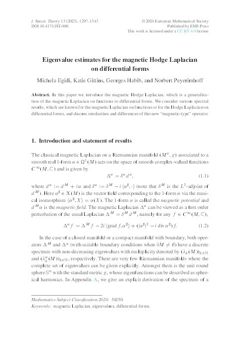 Eigenvalue estimates for the magnetic Hodge Laplacian on differential forms Thumbnail
