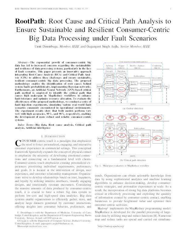 RootPath: Root Cause and Critical Path Analysis to Ensure Sustainable and Resilient Consumer-Centric Big Data Processing under Fault Scenarios Thumbnail