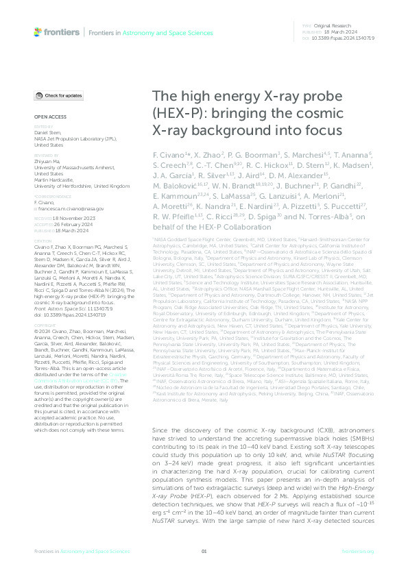 The high energy X-ray probe (HEX-P): bringing the cosmic X-ray background into focus Thumbnail