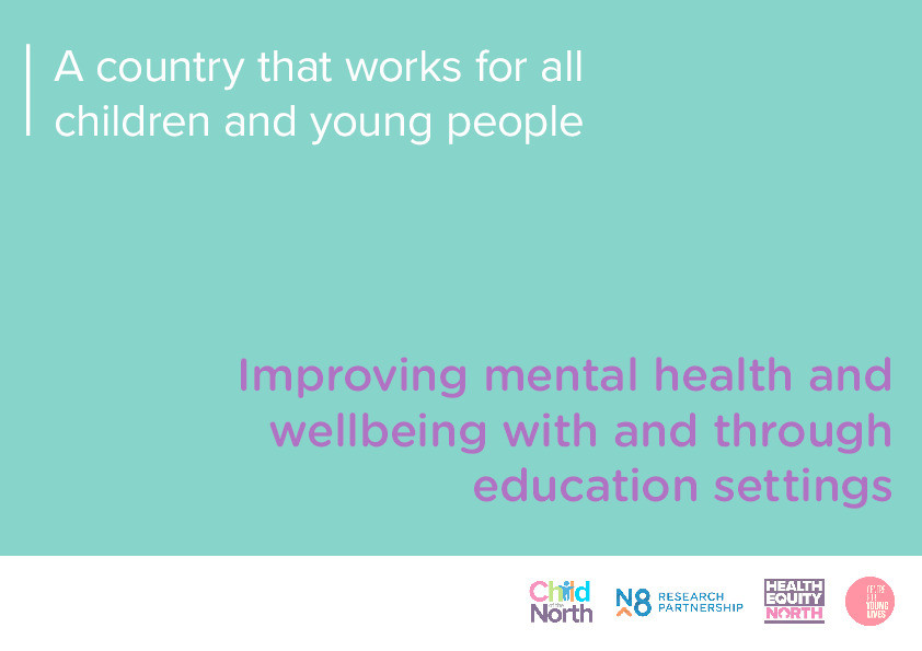 Improving mental health and wellbeing with and through educational settings Thumbnail