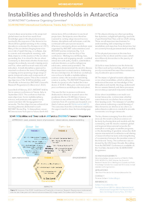 Instabilities and Thresholds in Antarctica Thumbnail