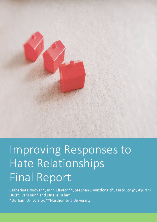 Improving Responses to Hate Relationships Final Report Thumbnail