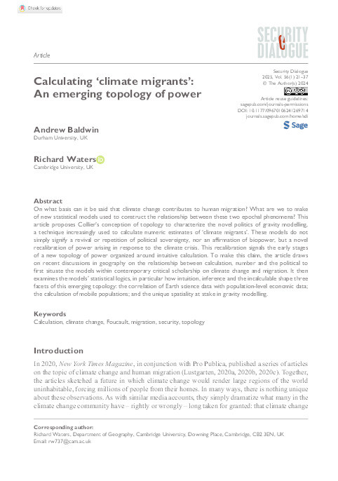 Calculating ‘climate migrants’: An emerging topology of power Thumbnail