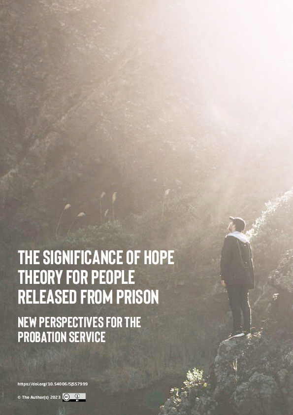 The significance of hope theory for people released from prison: new perspectives for the probation service Thumbnail