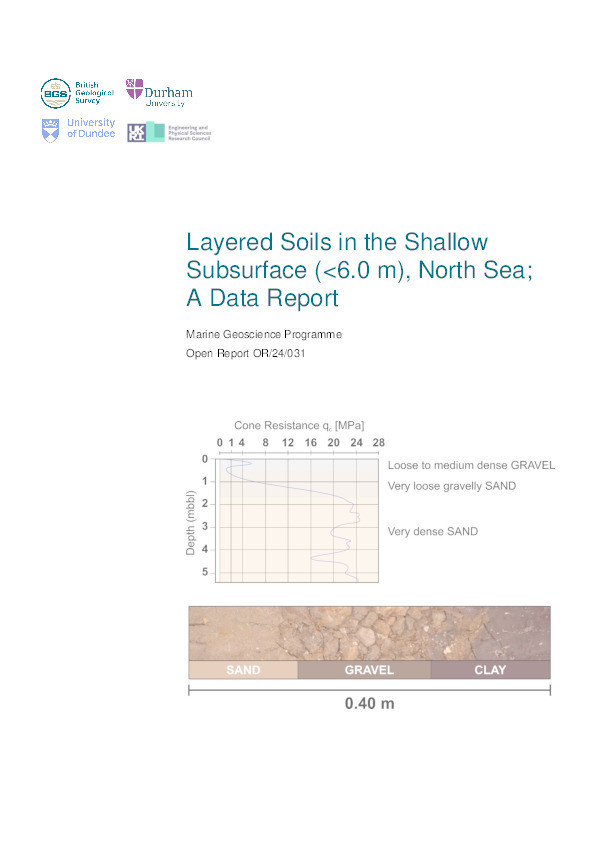 Layered soils in the shallow subsurface (<6.0 m), North Sea: a data report Thumbnail