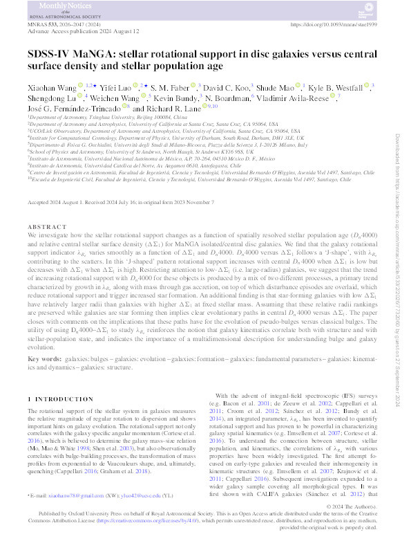 SDSS-IV MaNGA: stellar rotational support in disc galaxies versus central surface density and stellar population age Thumbnail