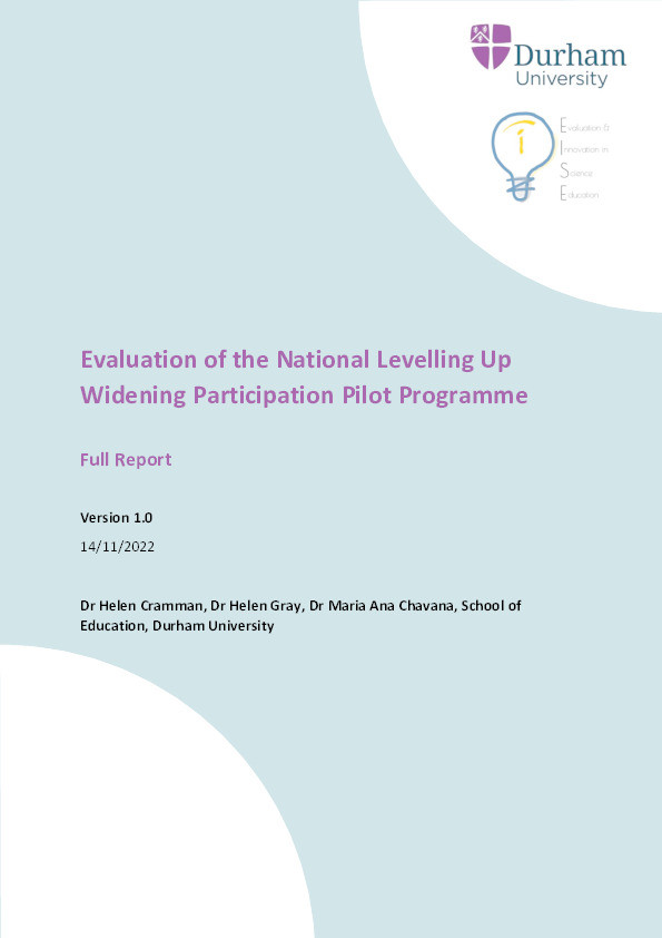 Evaluation of the National Levelling Up Widening Participation Pilot Programme Thumbnail