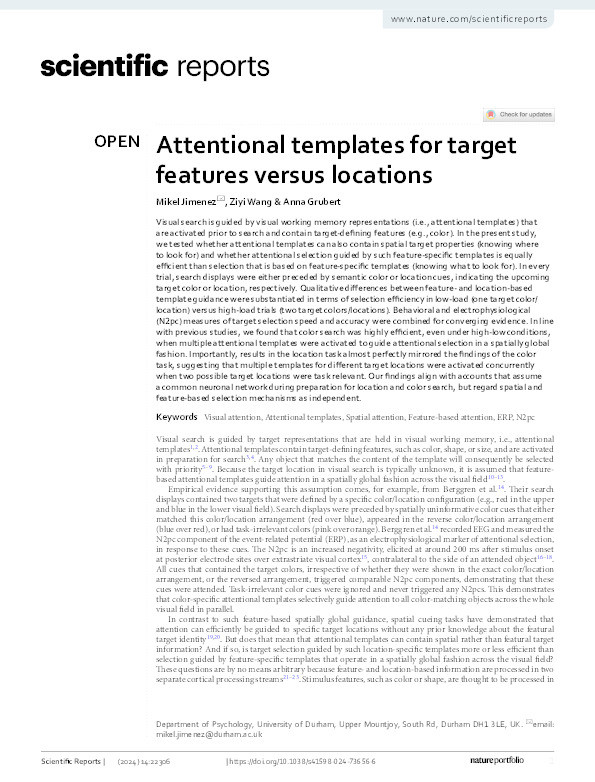 Attentional templates for target features versus locations Thumbnail