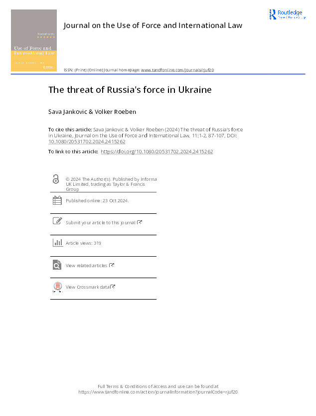 The threat of Russia's force in Ukraine Thumbnail