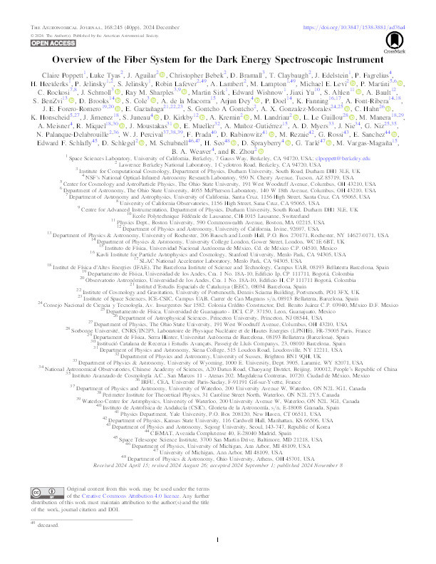 Overview of the Fiber System for the Dark Energy Spectroscopic Instrument Thumbnail