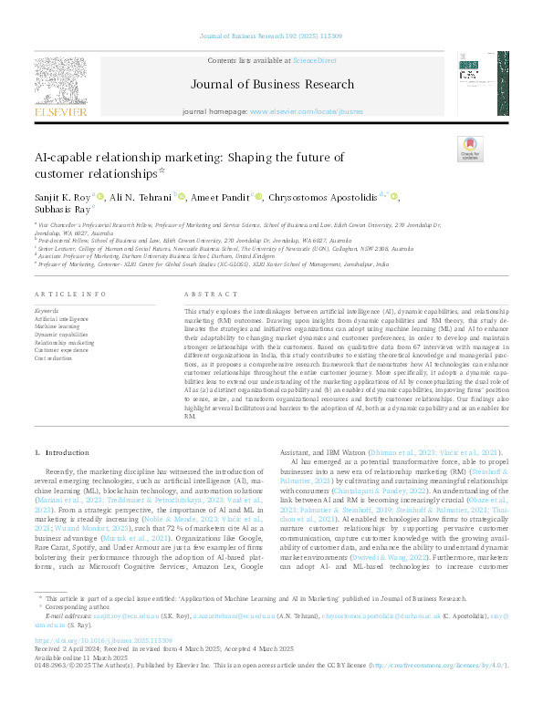 AI-Capable Relationship Marketing: Shaping the Future of Customer Relationships Thumbnail