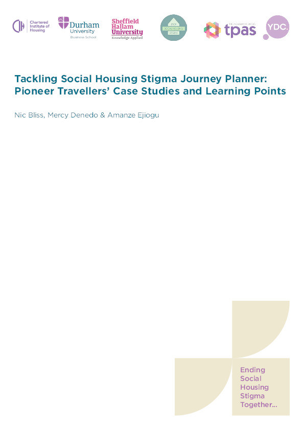 Tackling Social Housing Stigma Journey Planner:  Pioneer Travellers’ Case Studies and Learning Points Thumbnail