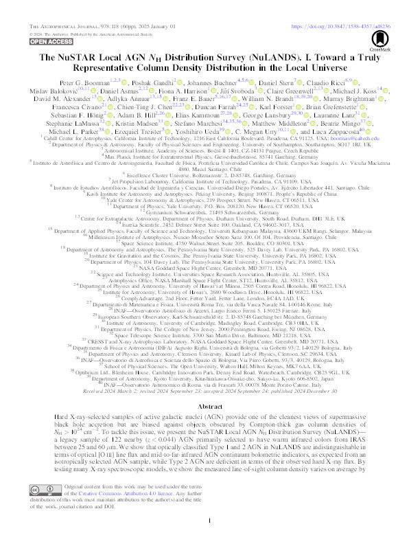 The NuSTAR Local AGN N H Distribution Survey (NuLANDS). I. Toward a Truly Representative Column Density Distribution in the Local Universe Thumbnail
